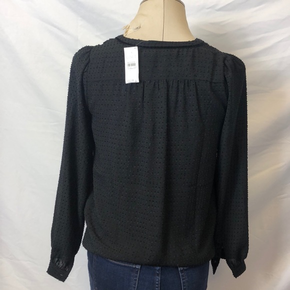 NWT Swiss Dot top with Velvet accents - Picture 3 of 5
